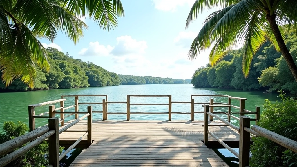 Mirador de la laguna Torrecilla con vista al agua y espacio para descansar